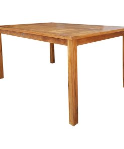 Teak Wood Bistro Rectangular Patio Bar Table, 71"x35"