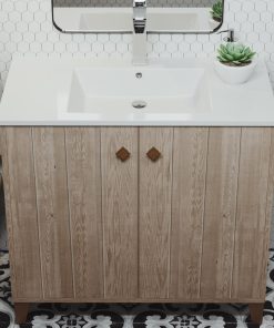 Swiss Madison Eclair 36" Single, 2-Doors, Bathroom Vanity, Gray