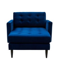Wyman Tufted Chaise Navy