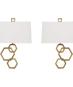 Uttermost 22544 Deseret Brass 2 Light Sconce S/2