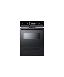 24 inch gas walloven with a black porcelain door and window TTM7212KW