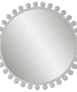 Uttermost Cyra Round Mirror 09788 White
