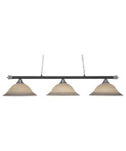 Toltec Lighting 373-CHMB-602 Oxford - Three Light Billiard