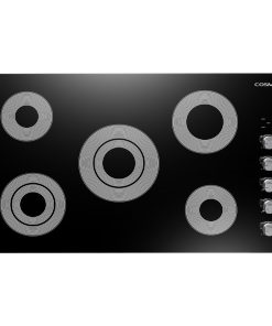 36" Electric Ceramic Glass Cooktop, Black With 5 Surface Burners
