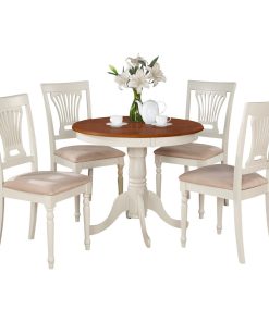 5-Piece Kitchen Table Set, Small Table and 4 Chairs for Dining Room