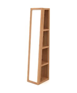 Wooden Mirror Oblique Column | Tikamoon Twig