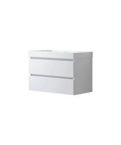 Vanity Art Wall-Hung Single-Sink Bathroom Vanity With Resin Top, 30"