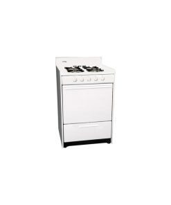 Summit 24" White Gas Range With Electronic Ignition Wnm6107