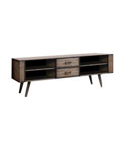 72" Tv Console Mid-Century Modern Style, Gray