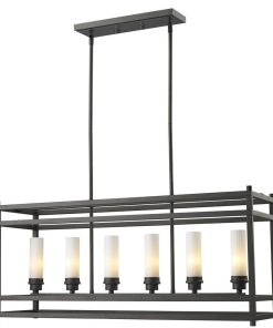 6 Light Pendant Bronze