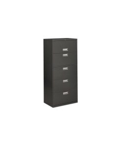 3-Drawer Lateral File Cabinet, 30"x19-1/4"x40-7/8", Charcoal