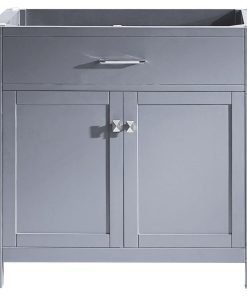 Virtu Caroline 36" Cabinet Only, Gray