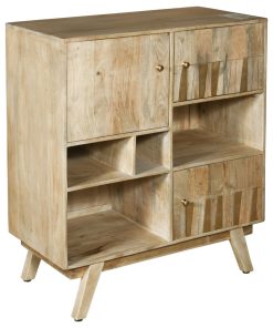 Winston Natural Three Door Tall Cabinet