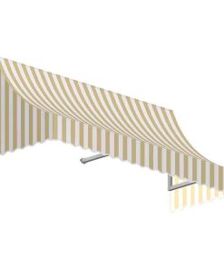 3' Nantucket Window/Entry Awning, Linen/White