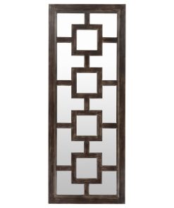 Traditional BHS-0072743 Black Rectangle Floor Mirror