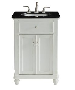 24" Single Bathroom Vanity Set, Antique White