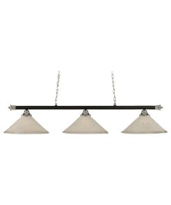 Toltec Lighting 373-CHMB-711 Oxford - Three Light Billiard