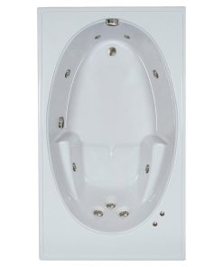 7242SW White Whirlpool Bath