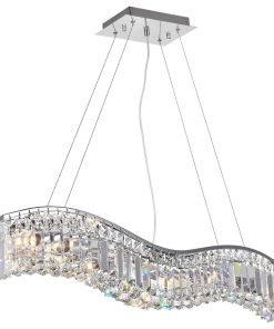 5-Light Chandelier with Chrome Finish
