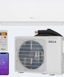 24000 BTU Wifi Enabled Mini Split Air Conditioner and Heater System