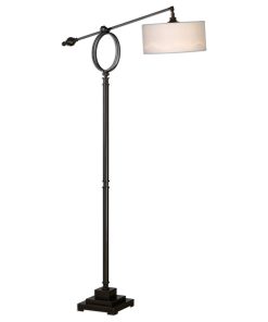 Uttermost Levisa Floor Lamp, Brushed Bronze