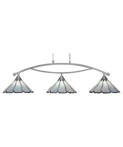 Toltec Lighting 873-BN-912 Bow - Three Light Billiard