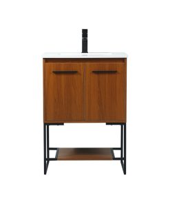 Sue 24" Single Bathroom Vanity, Teak