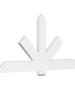 72"W x 33"H, 11/12 Pitch, Kennewick Architectural Grade PVC Gable Bracket