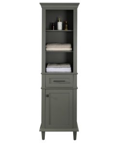 WLF2221 Linen Cabinet, Pewter Green