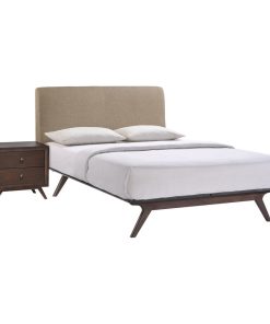 Tracy 2-Piece Queen Bedroom Set, Cappuccino Latte