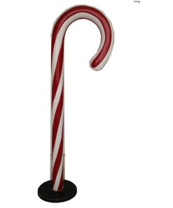 5' Candy Cane With Base