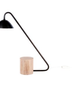 Theorem Desk Lamp, Cerused Base and Blackened Brass