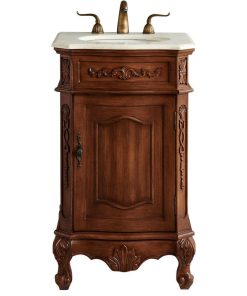 21" Single Bathroom Vanity Set, Teak