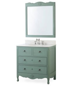 34" Cottage Look Daleville Bathroom Sink Vanity, Matching Mirror