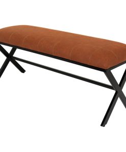 Surya Ashland AHL-001 Upholstered Bench, Brown