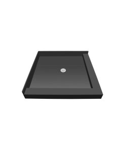TileRedi P4236CDR-PVC 42x36 Double Curb Pan Center Drain