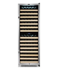164 Bottle Built-In Stainless Steel Dual Zone Compressor Wine Refrigerator