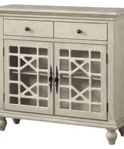 2-Drawer 2-Door Cupboard, Ivory