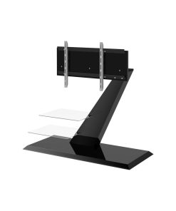 Vento TV Stand, Black Gloss