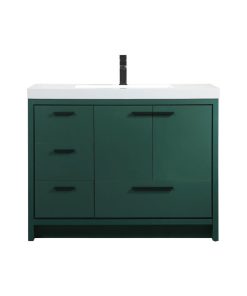 Walker 42" Single Bathroom Vanity, Green