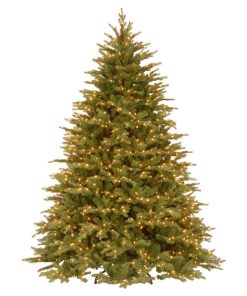 7 1/2' "Feel Real" Nordic Spruce Hinged Tree With 1000 Clear Lights