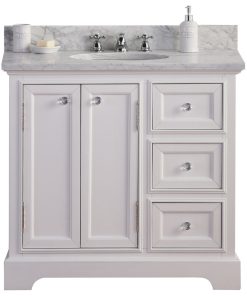 36" Wide Cashmere Gray Single Sink Bathroom Vanity