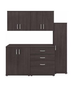 Universal 72W 5 Piece Modular Storage Set in Storm Gray - Engineered Wood