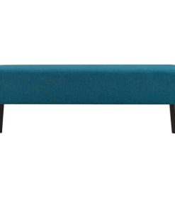 Tanner Teal Upholstered Fabric Bench