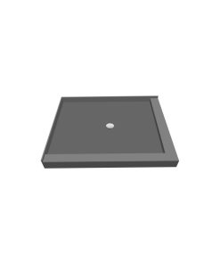 TileRedi P3642CDR-PVC 36x42 Double Curb Pan Center Drain