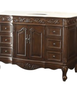 42" White Top Classic Design Beckham Bathroom Vanity