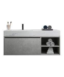 35" Bathroom Wall Mounted Vanity Cabinet Single Sink Vanity with Drawer