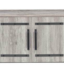 2 Doors Accent Cabinet, Gray Driftwood