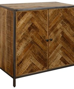 StyleCraft Gemma 2 Door Accent Cabinet With Interior Fixed Shelf ISF25812DS