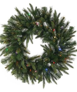 72" Cashmere Wreath Led 400Multi